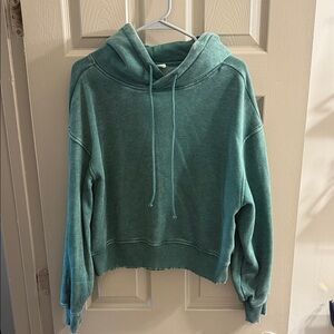 Zenana Outfitters Teal Hoodie